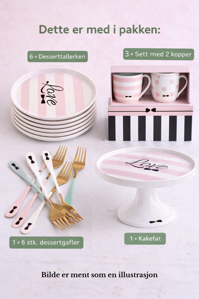 Dessert Serveringspakke (Spar 2260,-)