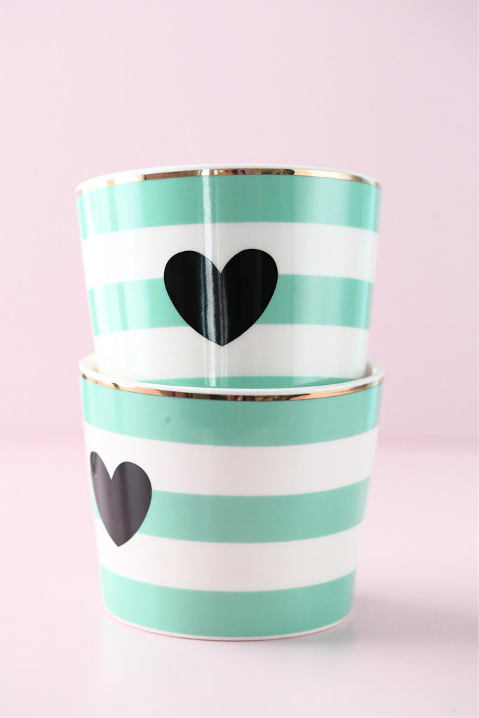Love, Manuela Cups & Mugs miss-etoile-heart-and-stripes-pot