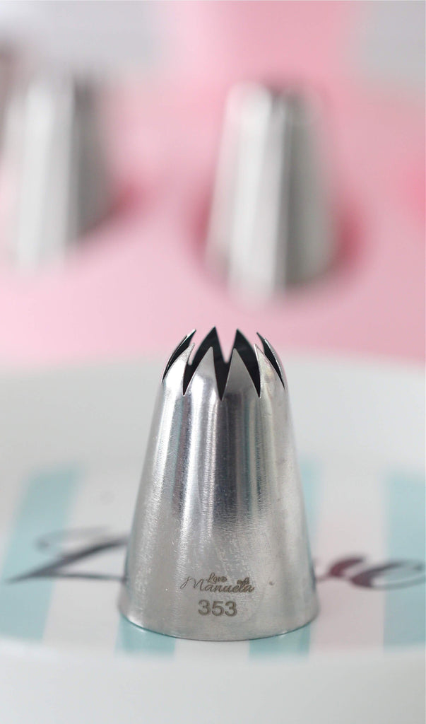 Love, Manuela Nozzles & Piping Bags Love Manuela #353 Closed Star Pastry tip