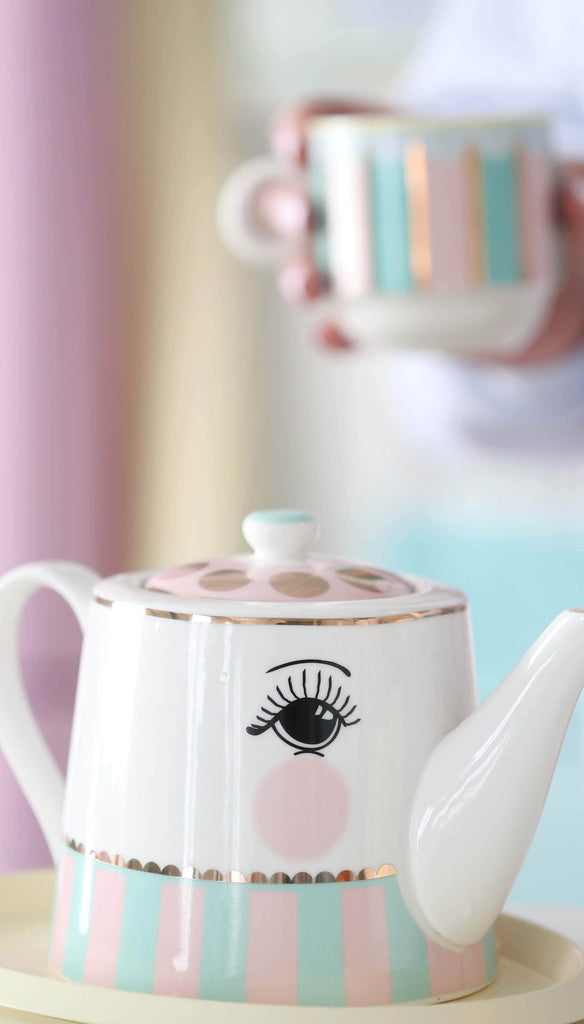 Love, Manuela Tea Pots Miss Étoile Candy Stripe Tekanne